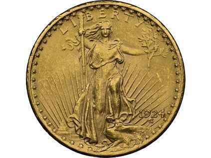 Zlatý 20 Dollars – Liberty Double Eagle 1924 P USA MS 63