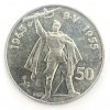 Stříbrná 50 Kčs 1955 Desáté výročí osvobození Československa