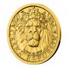 Zlatá 1/25oz investiční mince Český lev 2022 stand