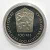 Stříbrná 100 Kčs – Člověk v kosmu, 20. výročí prvního letu do vesmíru, 1981 ČSR PROOF