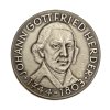 Stříbrná medaile Johann Gottfried Herder 1744–1803 novoražba