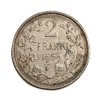 Stříbrný 2 Frank, Léopold II. 1909 Belgie