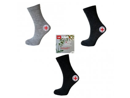 Dámské zdravotní ponožky s bambusovým vláknem - Mix barev (Balení/3 páry)