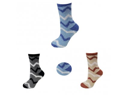 Dámské froté ponožky - Mix barev (Balení/3 páry)
