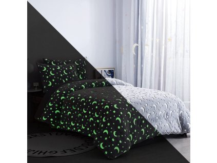 Svíticí mikroplyšové povlečení - Planetarium