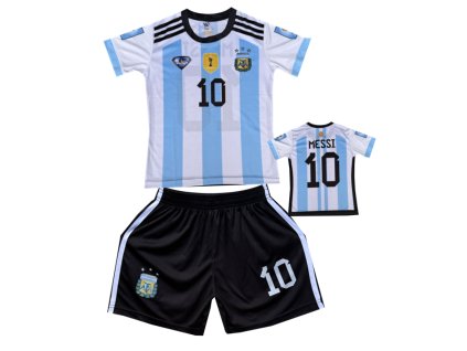 Dětský fotbalový dres Komplet Argentina -  AFA Messi MJ10