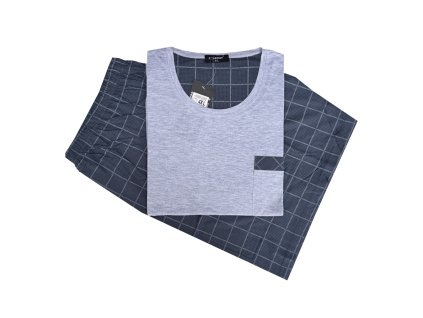 Pánské pyžamo s krátkym rukávem big C-lemon - HK0126
