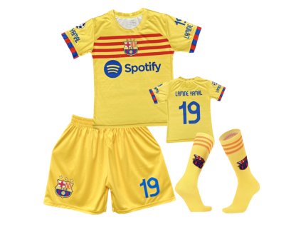 Dětský fotbalový dres + fotbalové ponožky - FC Barcelona Lamine Yamal