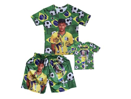 Dětský fotbalový dres Komplet - Brazil Neymar Jr.10