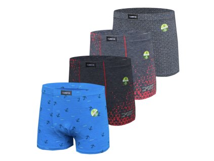 Pánské bambusové boxerky - Fannifen CF0013 (Balení/4ks)