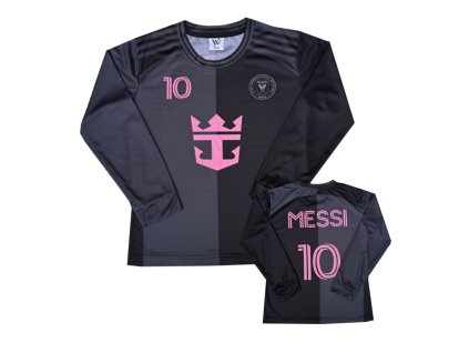 Dětské fotbalové tričko s dlouhým rukávem Inter Miami - Lionel Messi MJ10