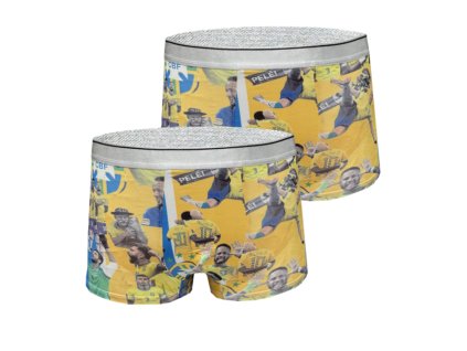 Chlapecké boxerky s potiskem fotbalisty - Brazílie - Neymar 10 (2ks/Balení)