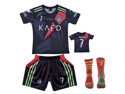 Dětský fotbalový dres + fotbalové ponožky Al Nassr FC - Cristiano Ronaldo CR7