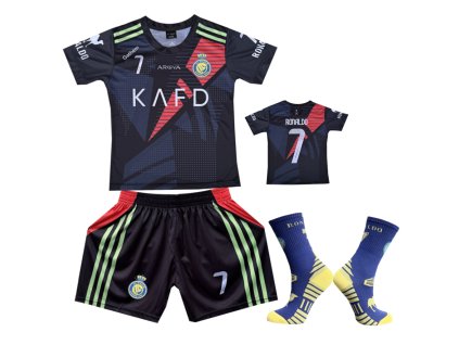 Premium dětský fotbalový dres + fotbalové ponožky Ronaldo Al Nassr - Cristiano Ronaldo CR7 ( Gathem)