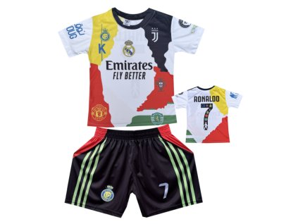 Premium Dětský fotbalový dres Komplet - Cristiano Ronaldo CR7