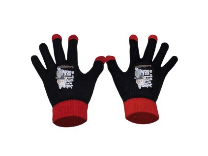 Dětské pletené rukavice s potiskem - LaBuBu Job