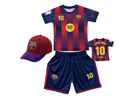 Premium dětský fotbalový dres + fotbalová kšiltovka Barcelona FC 2710 - Lamine Yamal
