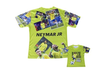 Dětský fotbalový dres tričko Brazílie - Junior Neymar NJ.10