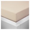Jersey prostěradlo krémová