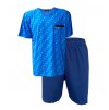 Pánské pyžamo s krátkym rukávem C- lemon -NRR12
