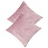 Mikroplyšový povlak na polštář 40x40 světlá fialová - Růže