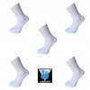Pánské zdravotní ponožky - BÍLÉ ( 5párů )