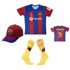 Premium dětské fotbalové tričko + kšiltovky a ponožky FC Barcelona - Lewandowski 9