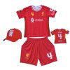 Premium dětský fotbalový dres + fotbalová kšiltovka Liverpool FC - Virgil van Dijk Č.04