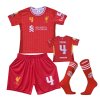 Premium dětský fotbalový dres + fotbalové ponožky Liverpool FC - Virgil van Dijk Č.04