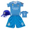 Dětský fotbalový dres + fotbalová kšiltovka Real Madrid FC Emirates Fly Better - Kylian Mbappe 9