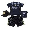 Premium dětský fotbalový dres Komplet + Fotbalová kšiltovka Real Madrid FC 2025/2026 black - Cristiano Ronaldo.CR7 Fly Better