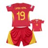 Premium dětský fotbalový dres Komplet  Španělsko - Lamine Yamal Č.19 (Domácí Euro 2024)