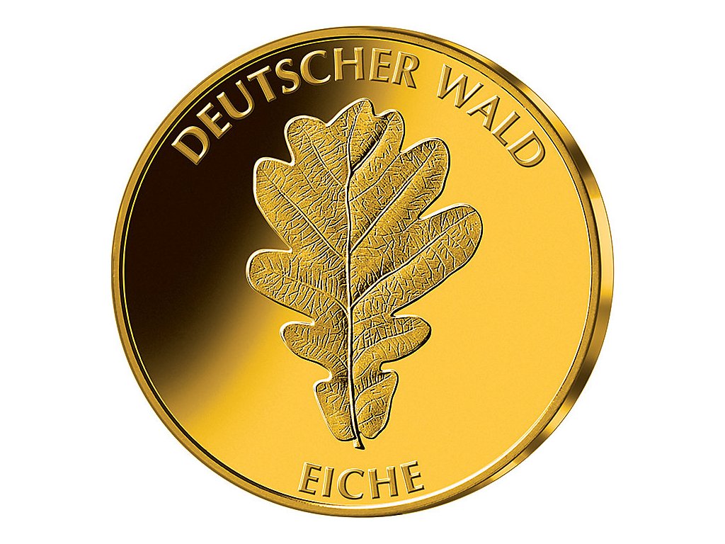 20 Euro zlatá mince Deutscher Wald - Eiche 2010
