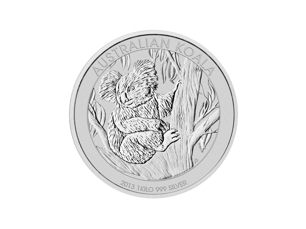 1 kilogram stříbrná mince Austrálie Koala 2013