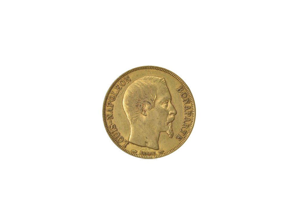 20 franků zlatá mince Louis-Napoleon Bonaparte