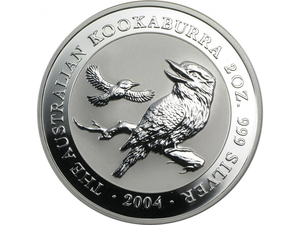 1 unce stříbrná mince Austrálie Kookaburra 2004