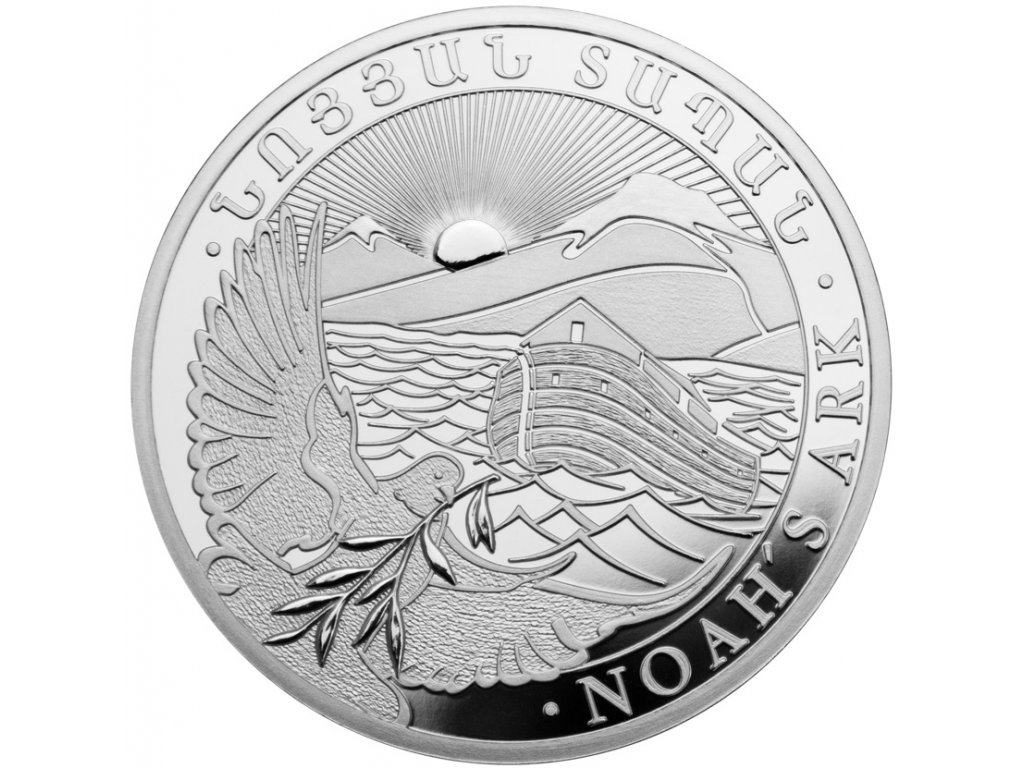 5 kilogramů stříbrná mince Arménie Arche Noah 2014