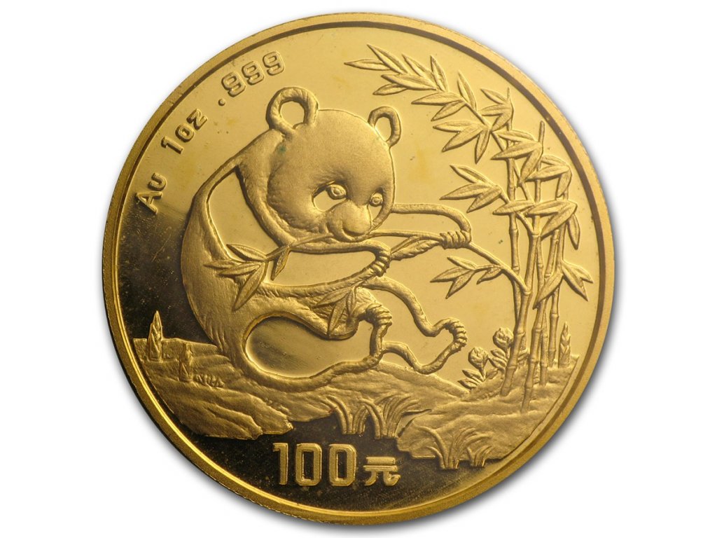 1/20 unce zlatá mince China Panda 1994