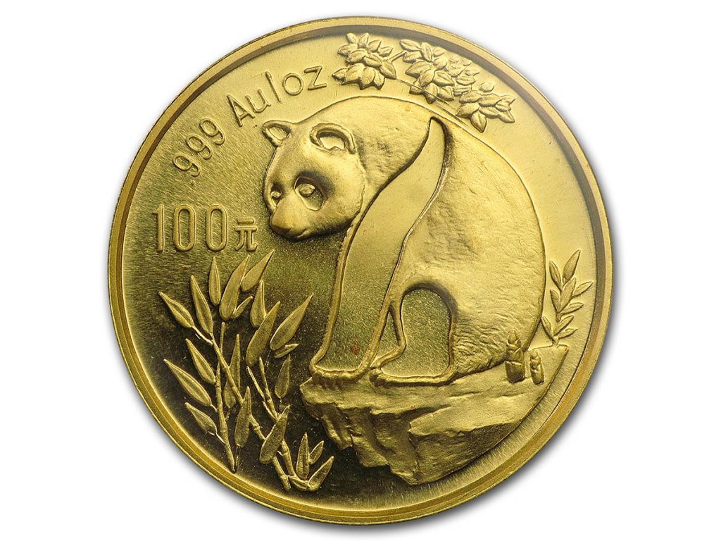 1/20 unce zlatá mince China Panda 1993