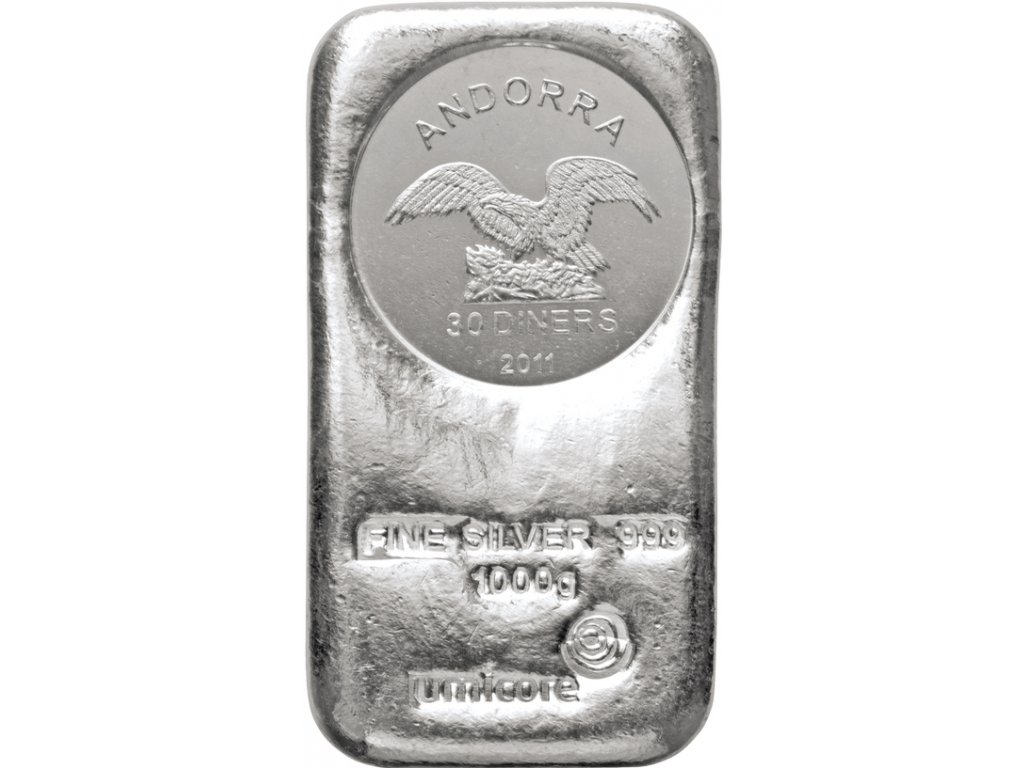 1 kilogram Silber Umicore Andorra Münzbarren