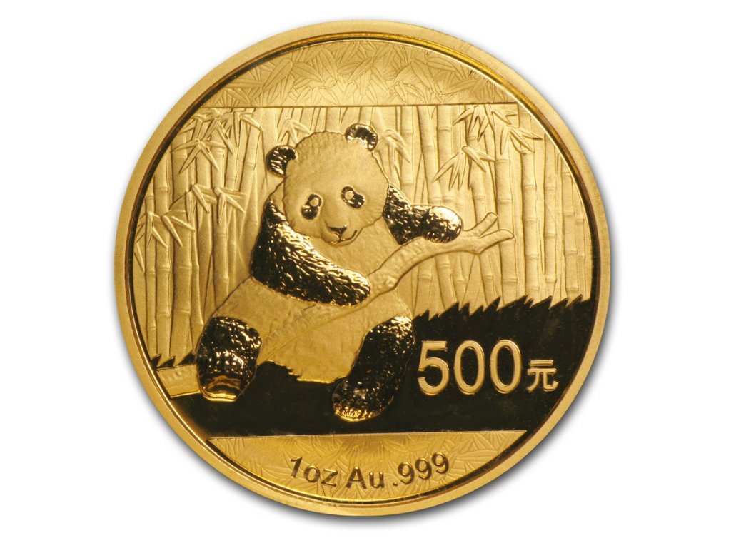 1/20 unce zlatá mince China Panda 2014