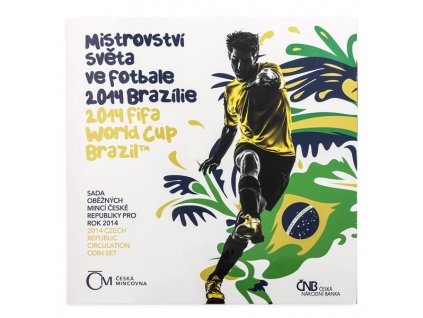 Sada oběžných mincí MS ve fotbale Brazílie 2014 stand