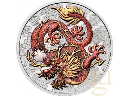 1 Unze Silbermuenze Australien Chinese Myths and Legends Drache 2021 Rot Gold coloriert vs1 600x600
