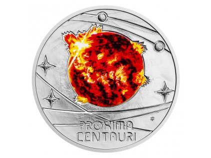 Stříbrná mince Mléčná dráha - Proxima Centauri proof