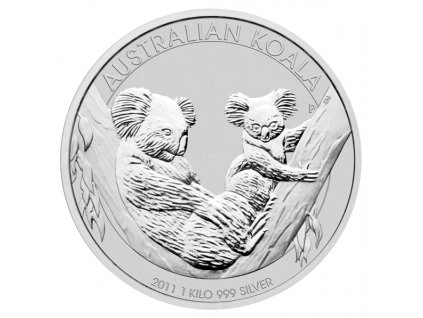 1 kilogram stříbrná mince Austrálie Koala 2011