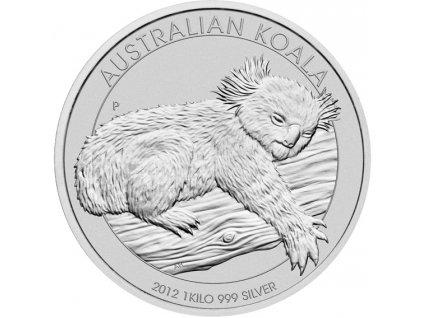 1 kilogram stříbrná mince Austrálie Koala 2012