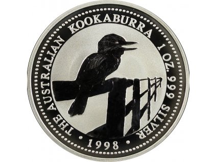 1 kilogram stříbrná mince Austrálie Kookaburra 1998