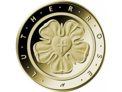 50 Euro zlatá mince Lutherrose 2017 (F)