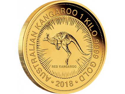 1 kilogram zlatá mince Austrálie klokan 2018