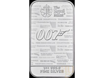 31,1g stříbrný slitek The Royal Mint - James Bond 007